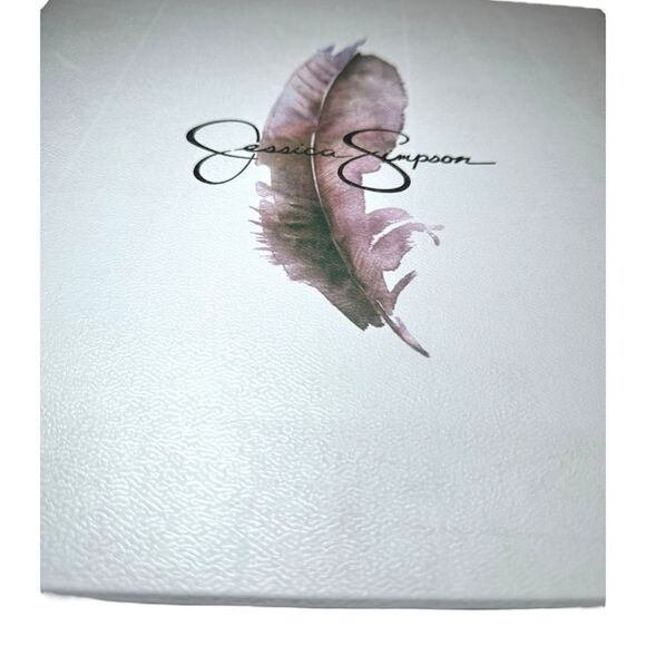 Jessica Simpson Womens Timea Zipper Heels Ankle Boots8.5 Medium Black& white - Picture 4 of 5